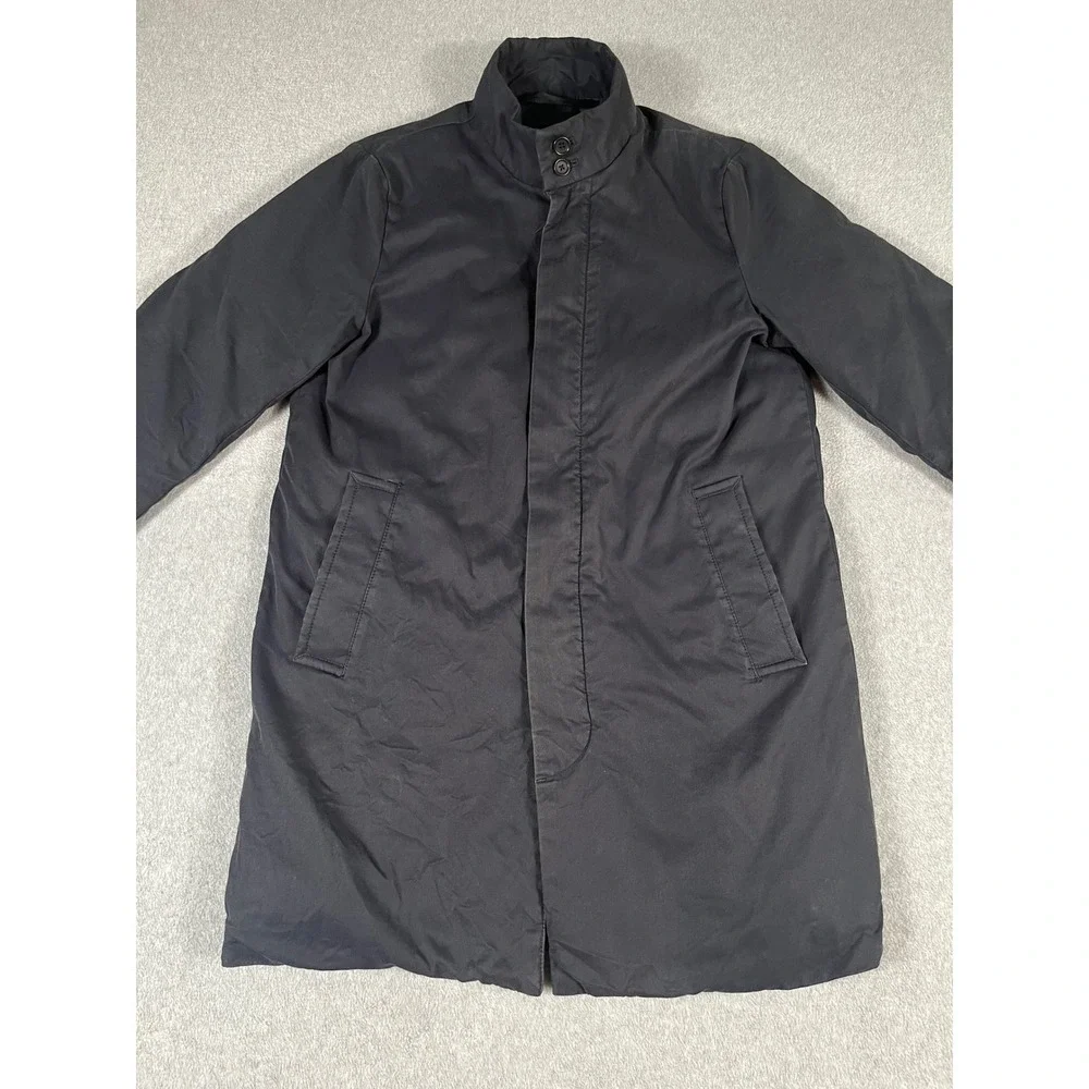 Banana Republic Mens Water Repellent Car Coat Navy Blue S/390488-00 Small